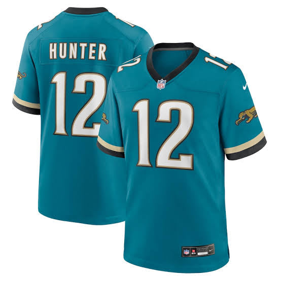 Travis Hunter YOUTH KIDS Jacksonville Jaguars Official NFL Jersey retro logo product image 1, provided for visual reference