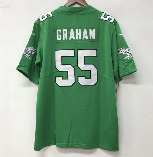 Brandon Graham YOUTH Philadelphia Eagles Jersey Nike Kelly Green product image 1, provided for visual reference and product