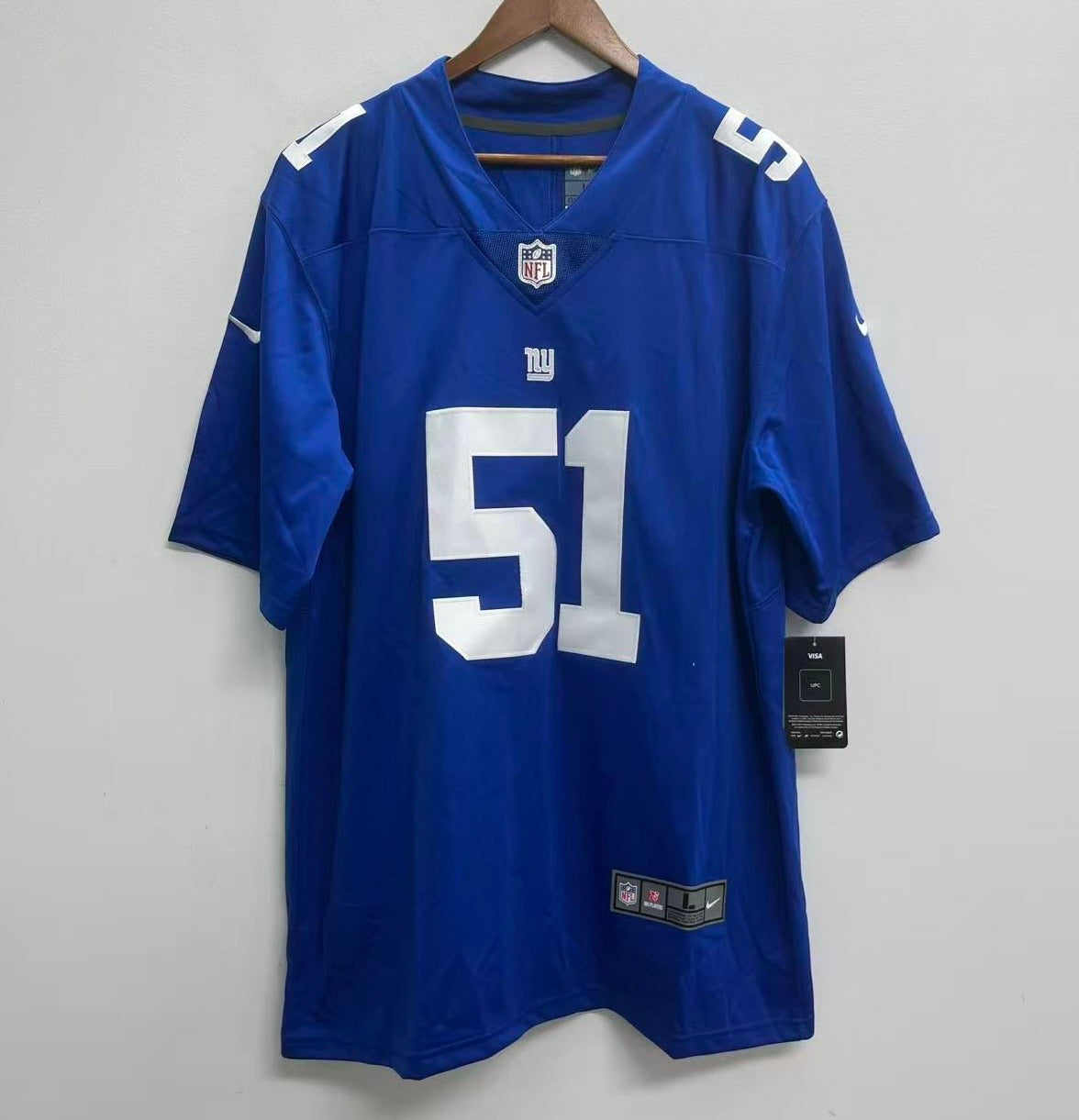 Abdul Carter New York Giants YOUTH KIDS Official NFL Nike Jersey product image 2, provided for visual reference and product