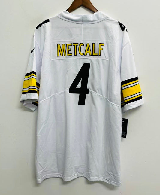DK Metcalf Youth Kids Pittsburgh Steelers Official NFL Nike Jersey white product image 1, provided for visual reference and