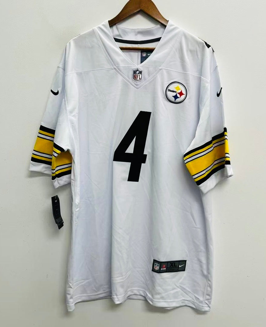 DK Metcalf Youth Kids Pittsburgh Steelers Official NFL Nike Jersey white product image 2, provided for visual reference and