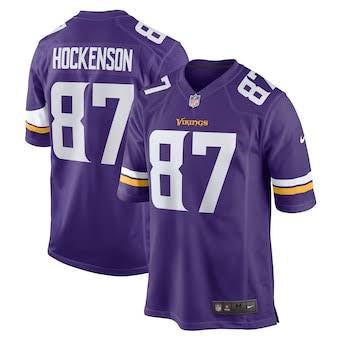 T.J. Hockenson YOUTH KIDS Minnesota Vikings Official NFL Jersey purple product image 1, provided for visual reference and