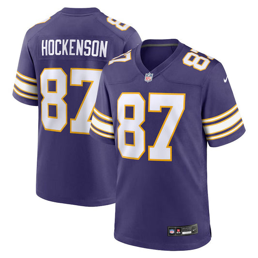 T.J. Hockenson YOUTH KIDS Minnesota Vikings Official NFL Jersey purple product image 1, provided for visual reference and