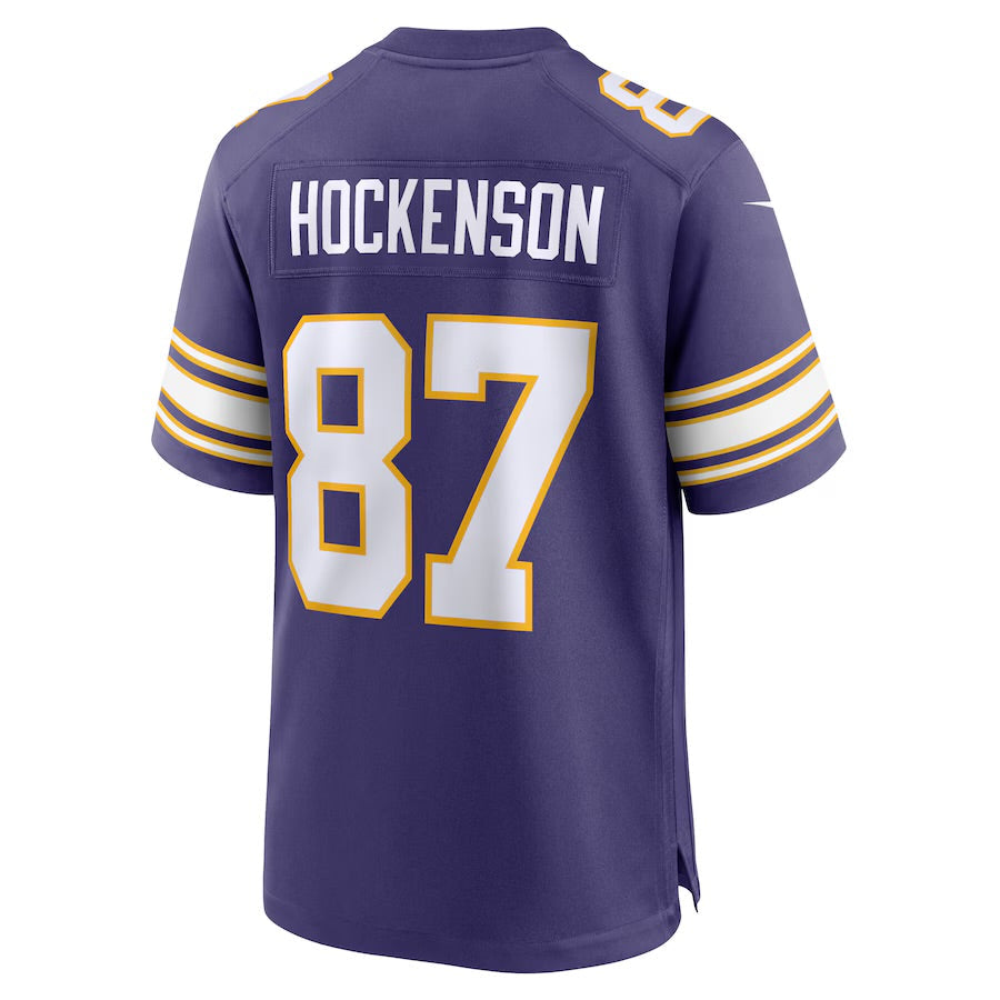 T.J. Hockenson YOUTH KIDS Minnesota Vikings Official NFL Jersey purple product image 2, provided for visual reference and