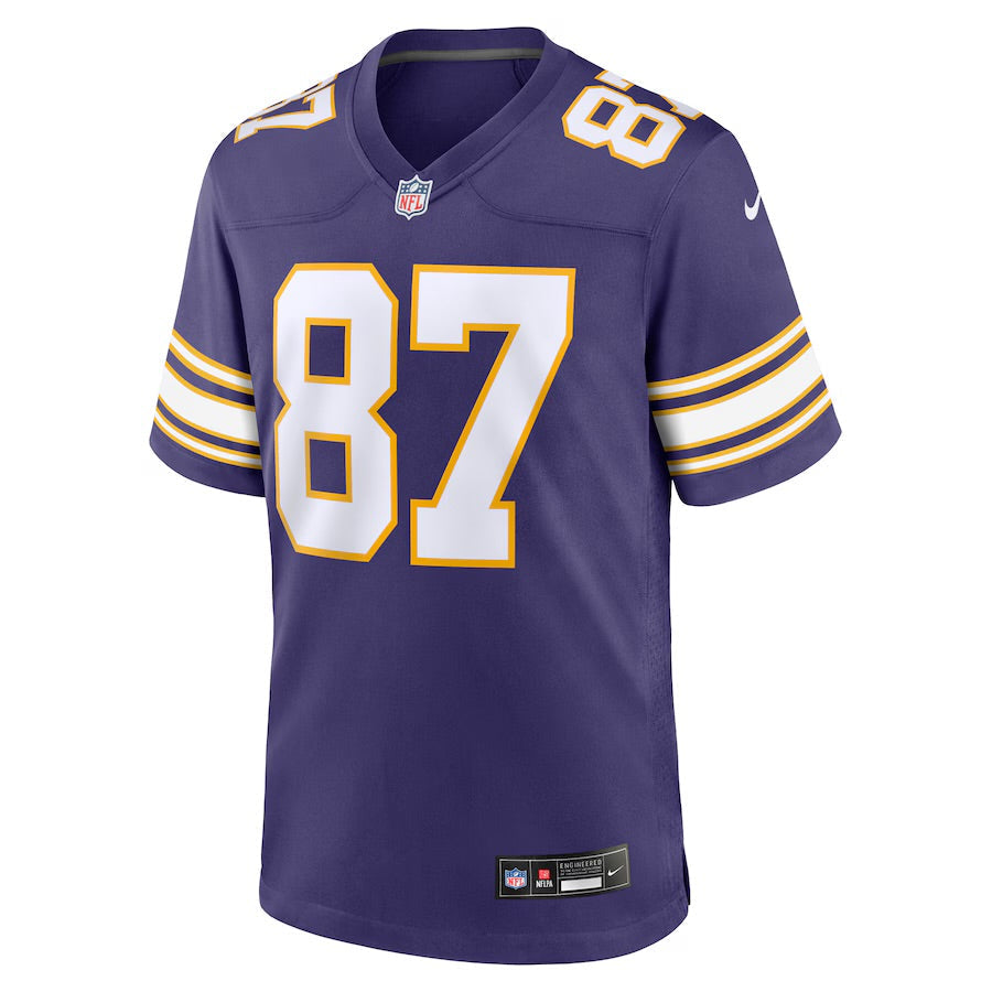 T.J. Hockenson YOUTH KIDS Minnesota Vikings Official NFL Jersey purple product image 3, provided for visual reference and