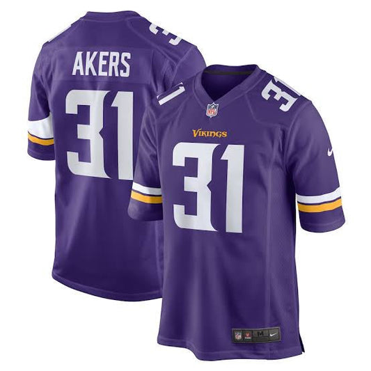 Cam Akers YOUTH KIDS Minnesota Vikings Official NFL Jersey purple product image 1, provided for visual reference and product