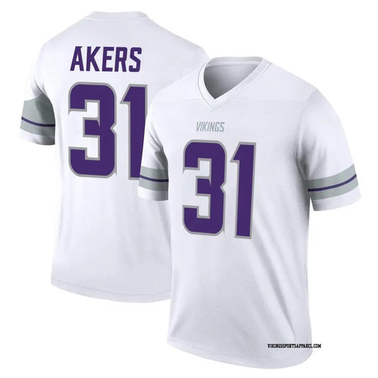 Cam Akers YOUTH KIDS Minnesota Vikings Official NFL Jersey white product image 1, provided for visual reference and product