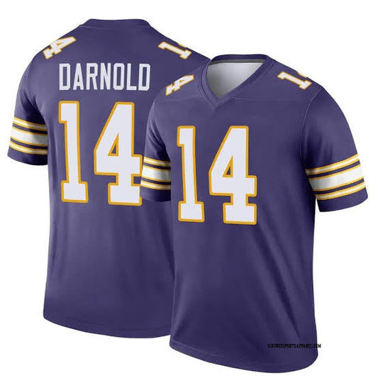 Sam Darnold YOUTH KIDS Minnesota Vikings Official NFL Jersey product image 1, provided for visual reference and product