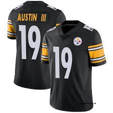 Calvin Austin III Youth Kids Pittsburgh Steelers Official NFL Nike Jersey product image 1, provided for visual reference and