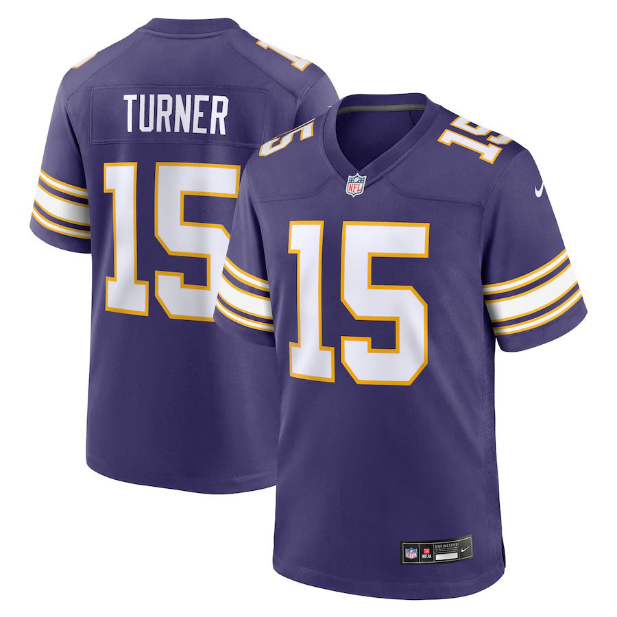 Dallas Turner YOUTH KIDS Minnesota Vikings Official NFL Jersey product image 1, provided for visual reference and product