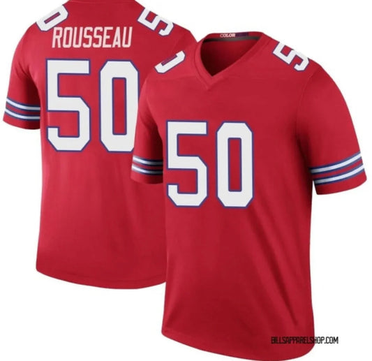 Gregory Rousseau Buffalo Bills OfficialNFL Nike Jersey red product image 1, provided for visual reference and product detail