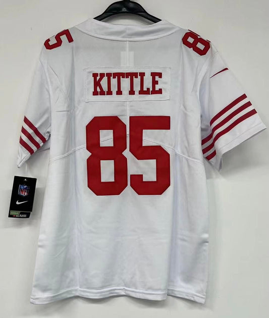 George Kittle San Francisco 49ers YOUTH KIDS Official NFL Nike Jersey white product image 1, provided for visual reference