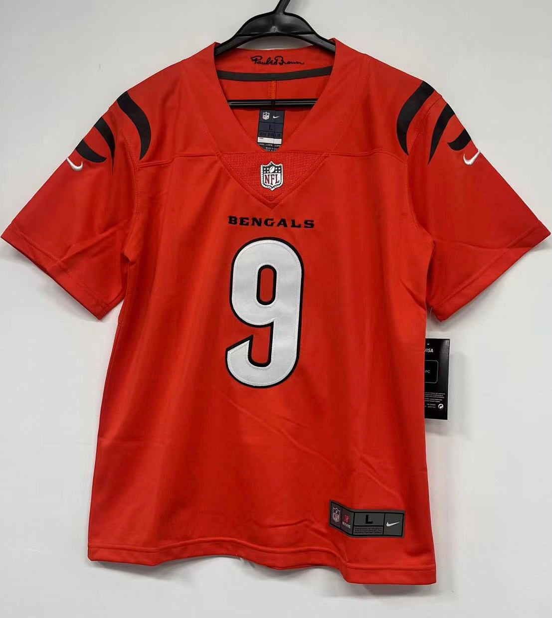 Joe Burrow YOUTH KIDS Cincinnati Bengals Jersey Nike product image 2, provided for visual reference and product detail review