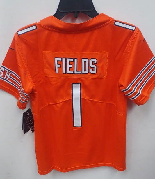 Justin Fields YOUTH KIDS Chicago Bears Official NFL Jersey product image 1, provided for visual reference and product detail