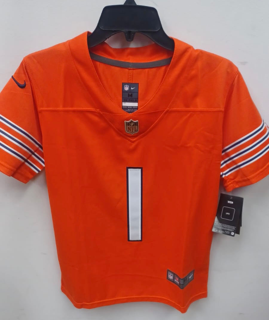 Justin Fields YOUTH KIDS Chicago Bears Official NFL Jersey product image 2, provided for visual reference and product detail
