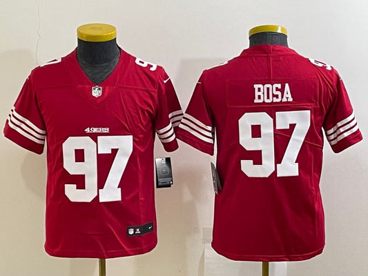 Nick Bosa San Francisco 49ers YOUTH Jersey product image 1, provided for visual reference and product detail review