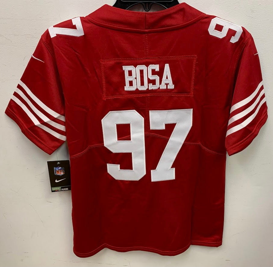 Nick Bosa San Francisco 49ers YOUTH Jersey product image 2, provided for visual reference and product detail review