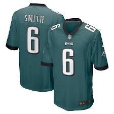 DeVonta Smith YOUTH Philadelphia Eagles Jersey green product image 1, provided for visual reference and product detail review