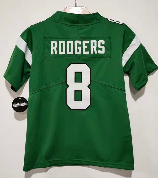 Aaron Rodgers YOUTH New York Jets Classic Authentics Jersey green product image 1, provided for visual reference and product