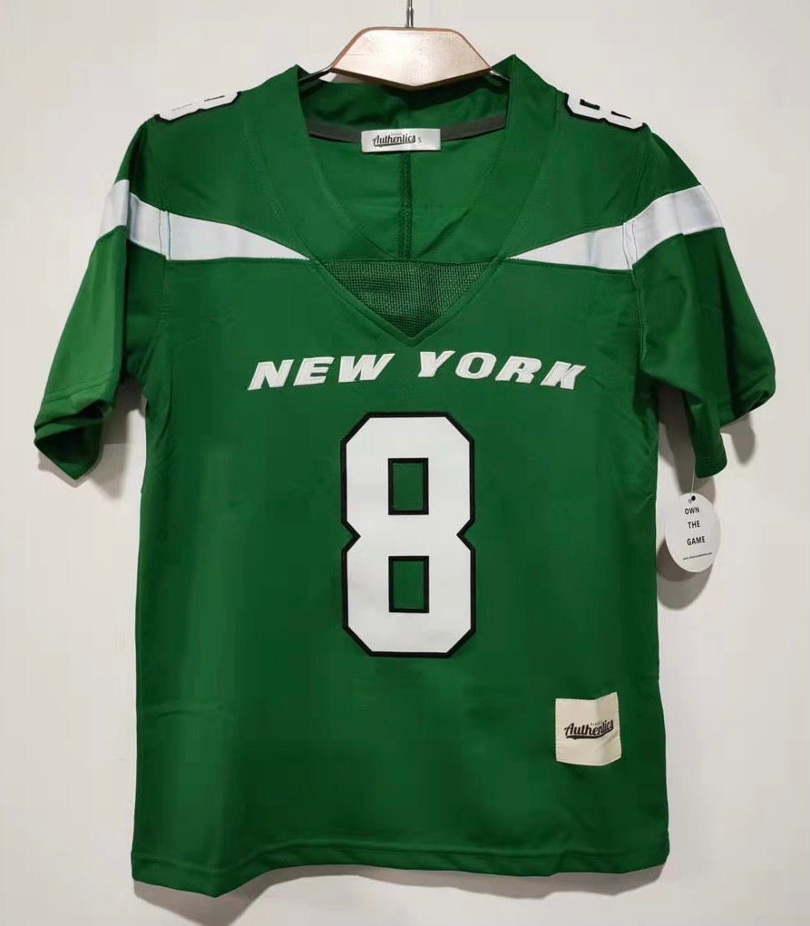 Aaron Rodgers YOUTH New York Jets Classic Authentics Jersey green product image 2, provided for visual reference and product