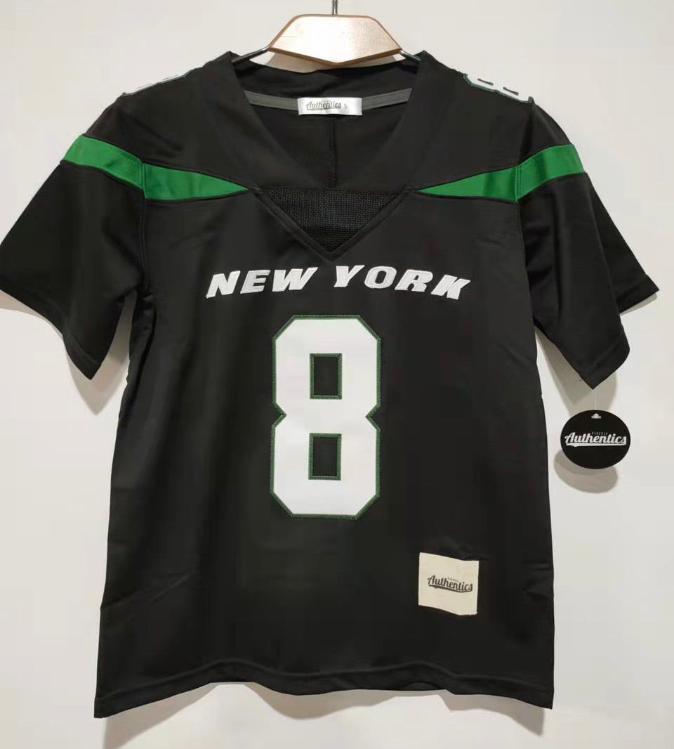 Aaron Rodgers YOUTH New York Jets Jersey black product image 3, provided for visual reference and product detail review