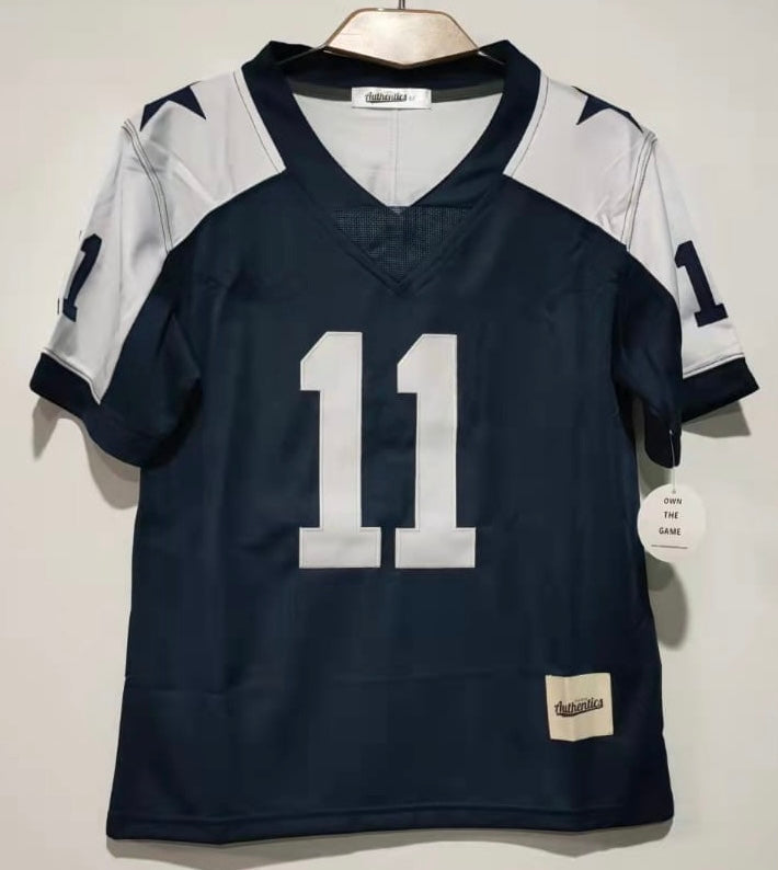 Micah Parsons YOUTH Dallas Cowboys Classic Authentics Jersey product image 2, provided for visual reference and product