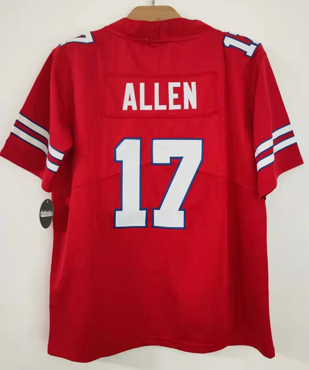 Josh Allen Red YOUTH Buffalo Bills Jersey Classic Authentics product image 1, provided for visual reference and product