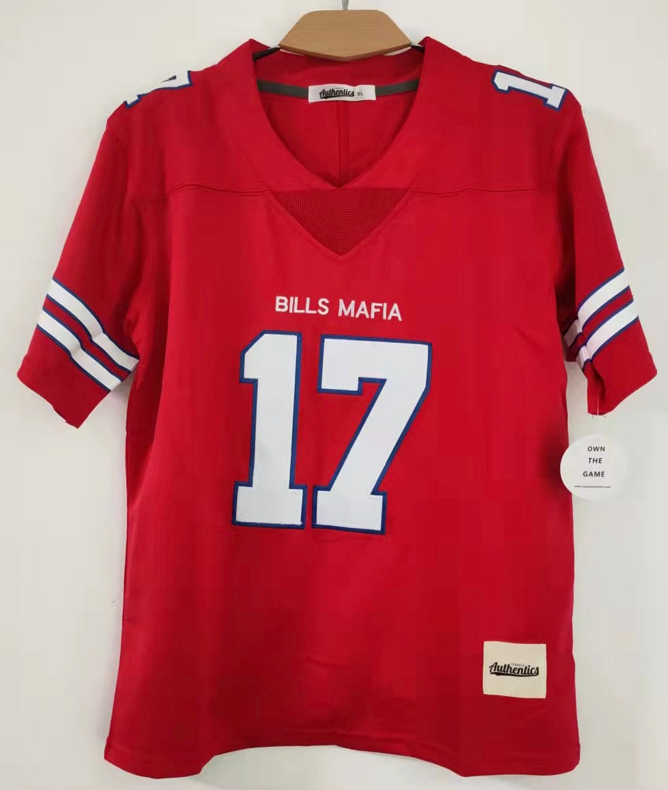 Josh Allen Red YOUTH Buffalo Bills Jersey Classic Authentics product image 2, provided for visual reference and product