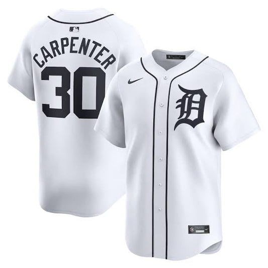 Kerry Carpenter Detroit Tigers Youth KIDS Official MLB Nike Jersey White product image 1, provided for visual reference and