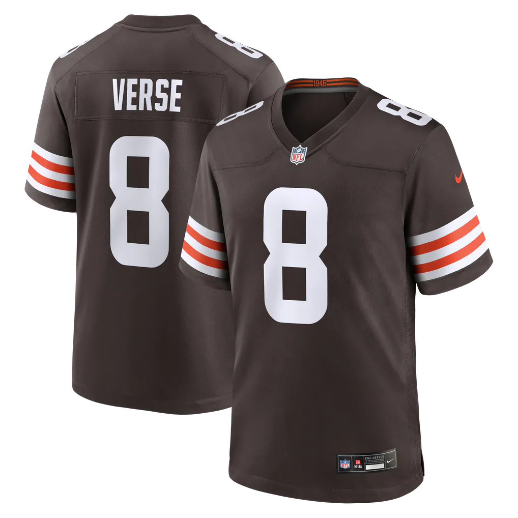 Jared Verse Cleveland Browns Official NFL Nike Jersey product image 1, provided for visual reference and product detail