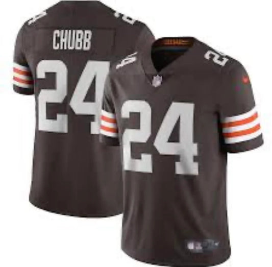 Nick Chubb Cleveland Browns official NFL Nike Jersey product image 1, provided for visual reference and product detail review