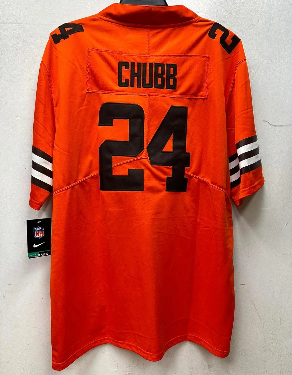 Nick Chubb Cleveland Browns Official NFL Nike Jersey product image 3, provided for visual reference and product detail review