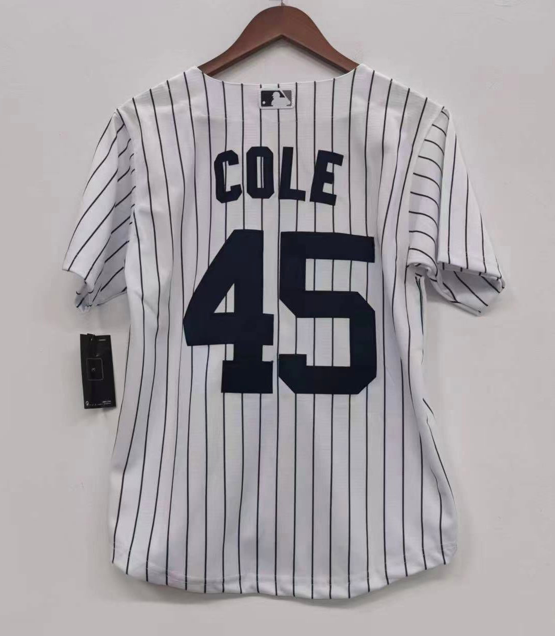 Gerrit Cole YOUTH New York Yankees Jersey white product image 2, provided for visual reference and product detail review