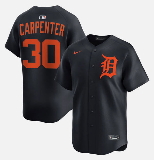 Kerry Carpenter Detroit Tigers Youth KIDS Official MLB Nike Jersey product image 1, provided for visual reference and