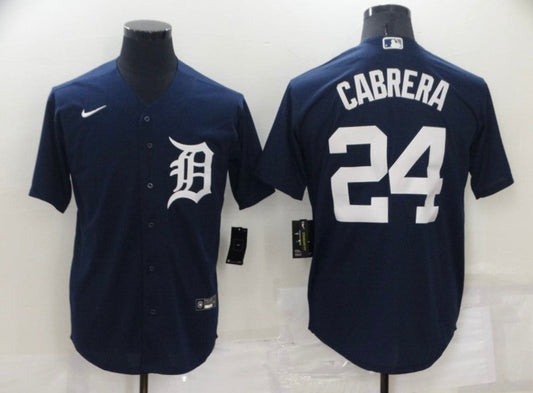 Miguel Cabrera Detroit Tigers YOUTH KIDS Official MLB Nike Jersey dark blue product image 1, provided for visual reference