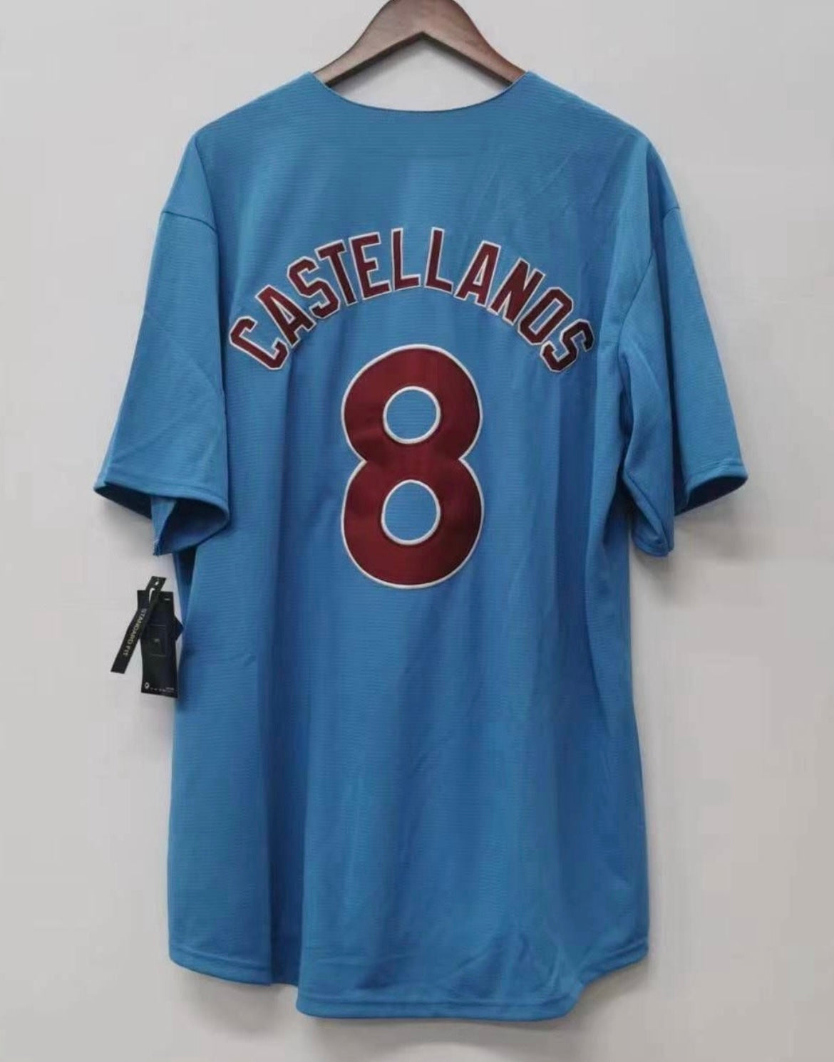 Nick Castellanos YOUTH KIDS Philadelphia Phillies Official MLB retro blue Jersey product image 1, provided for visual