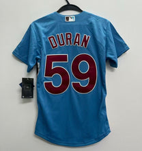 Jhoan Duran YOUTH KIDS Philadelphia Phillies Official MLB retro blue Jersey product image 1, provided for visual reference