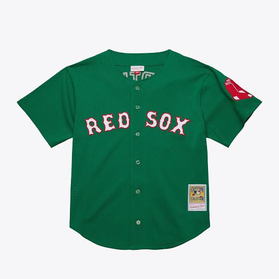 David Ortiz YOUTH KIDS Green St. Patrick’s Day Boston Red Sox Official MLB Jersey product image 2, provided for visual