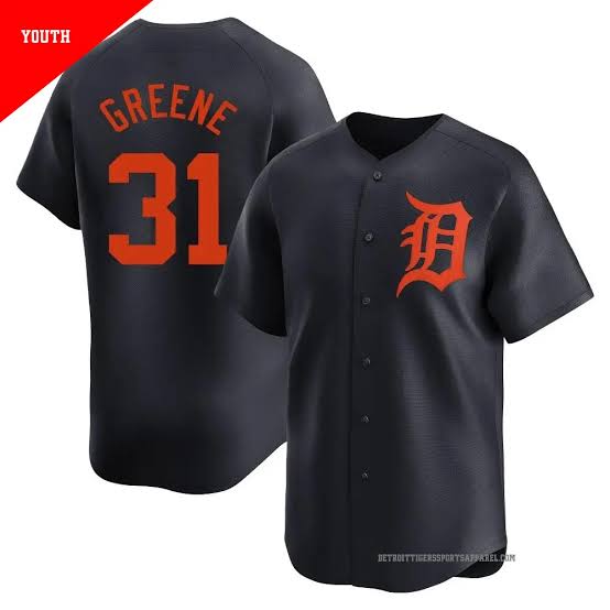 Riley Greene Detroit Tigers Youth Kids Official MLB Nike Jersey product image 1, provided for visual reference and product