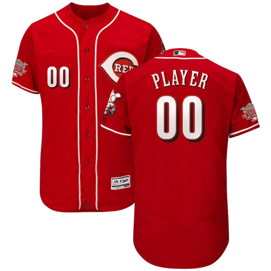 Any Name and Number customized YOUTH KIDS Cincinnati Reds Official MLB Majestic jersey product image 1, provided for visual