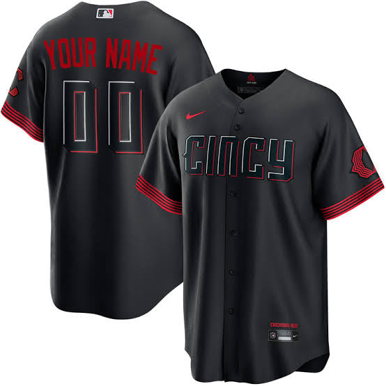 Any Name and Number customized YOUTH KIDS Cincinnati Reds Official MLB Nike City Connect Limited jersey product image 1,