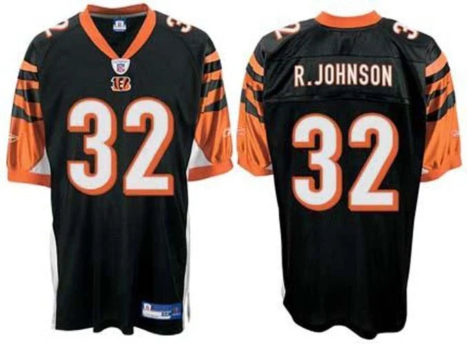 Rudi Johnson Cincinnati Bengals Official NFL Reebok Jersey product image 1, provided for visual reference and product detail
