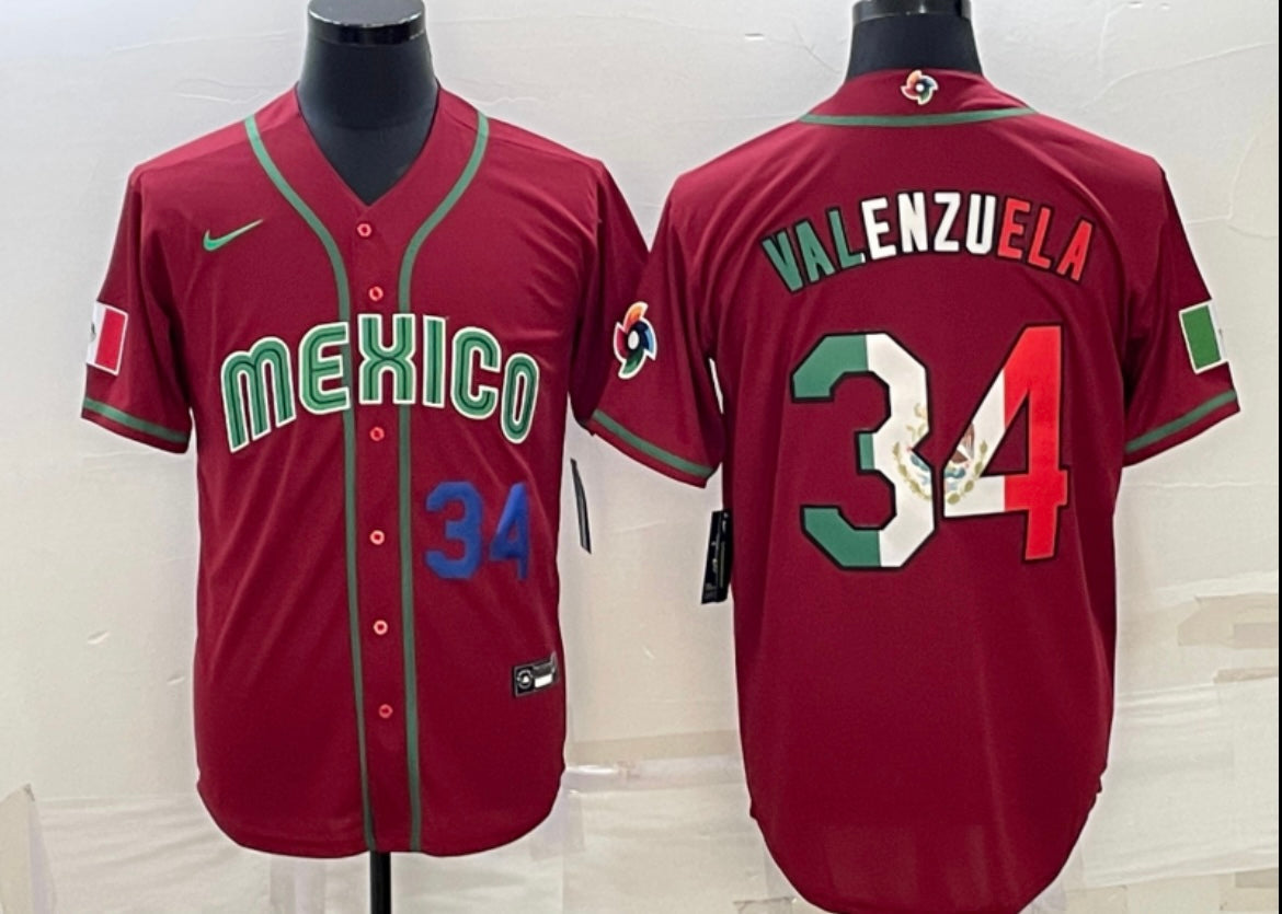 Fernando Valenzuela Mexico YOUTH KIDS Official Nike jersey product image 1, provided for visual reference and product detail