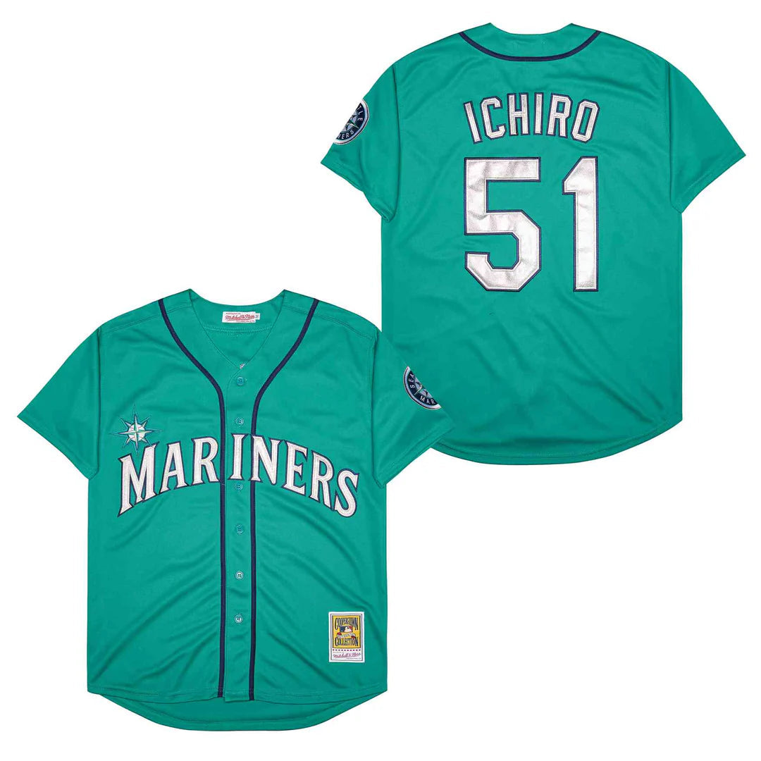 Ichiro Suzuki YOUTH KIDS Seattle Mariners Official MLB jersey product image 1, provided for visual reference and product