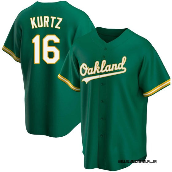 Nick Kurtz YOUTH KIDS Oakland Athletics A’s Official MLB jersey product image 1, provided for visual reference and product