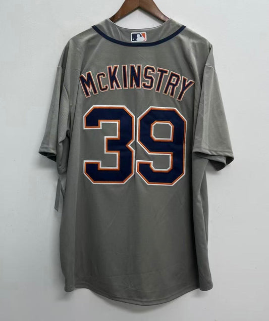 Zach McKinstry Detroit Tigers Youth Kids Official MLB Nike Jersey Gray product image 1, provided for visual reference and