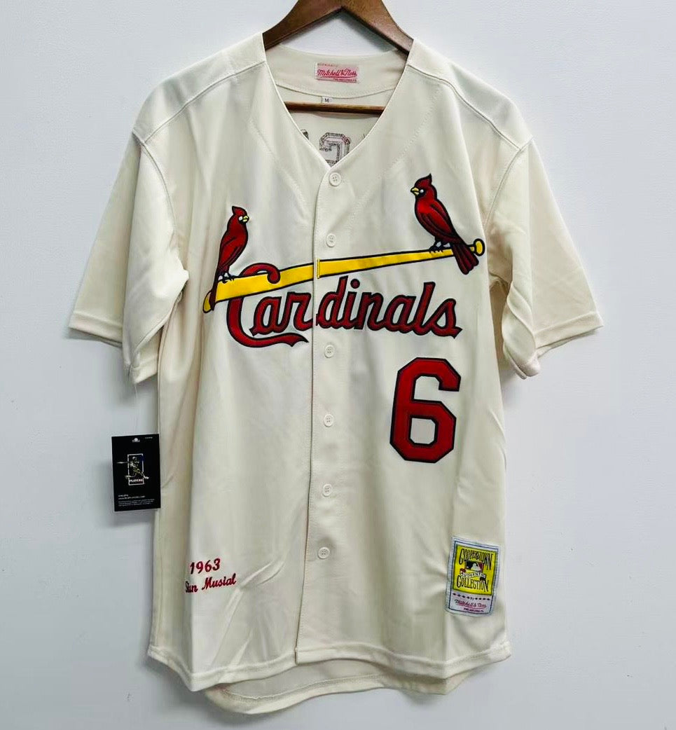 Stan Musial 1963 YOUTH KIDS St. Louis Cardinals Official MLB Jersey product image 2, provided for visual reference and
