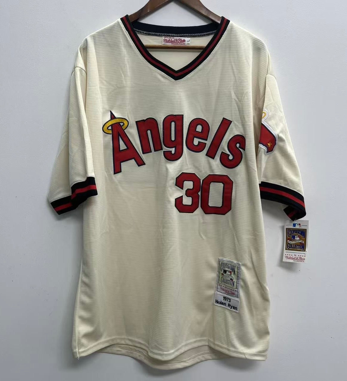 Nolan Ryan YOUTH KIDS Anaheim California Angels Official MLB Majestic Jersey product image 2, provided for visual reference
