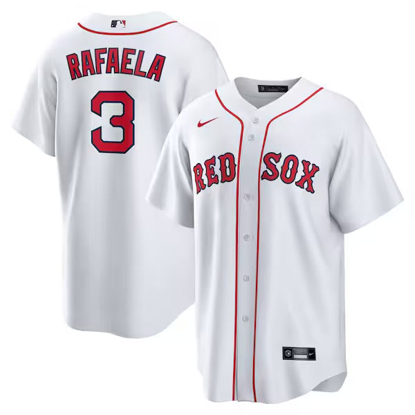 Ceddanne Rafaela YOUTH KIDS Boston Red Sox Official MLB Nike Jersey White product image 1, provided for visual reference and