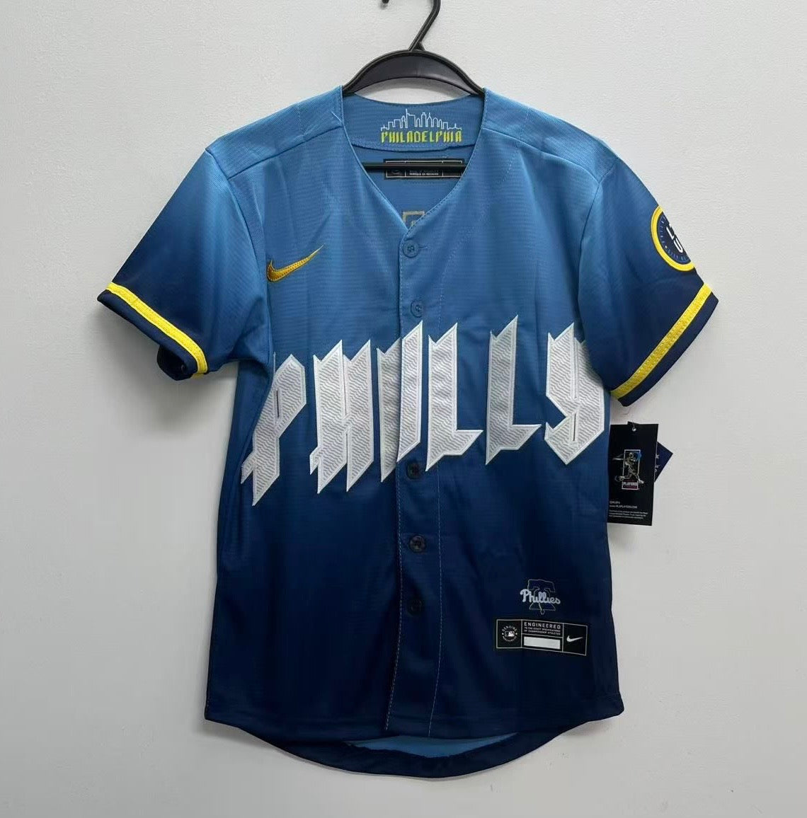 Jesus Luzardo YOUTH Philadelphia Phillies Official MLB Nike City Connect Limited Jersey product image 2, provided for visual